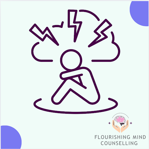 Therapist supporting client with anxiety